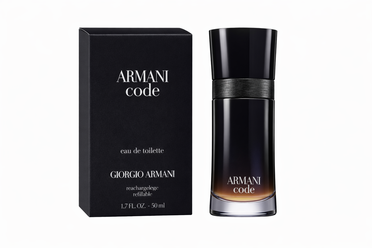 Armani code 4.2 oz edp spray refillable for Men