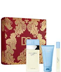 gift/set light blue 3 pcs.  3.3 fl by dolce & gabbana for women
