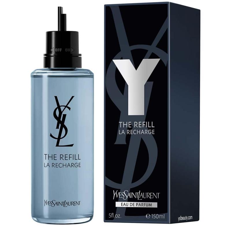 yves saint laurent y 150ml eau de parfum m 5 oz recharge refill edp spray for men